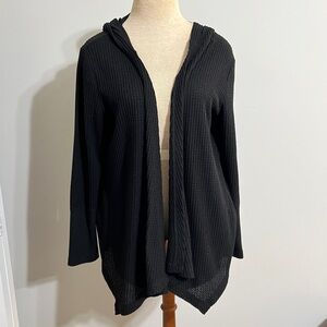 LOFT - Hooded Black Jacket - Size L